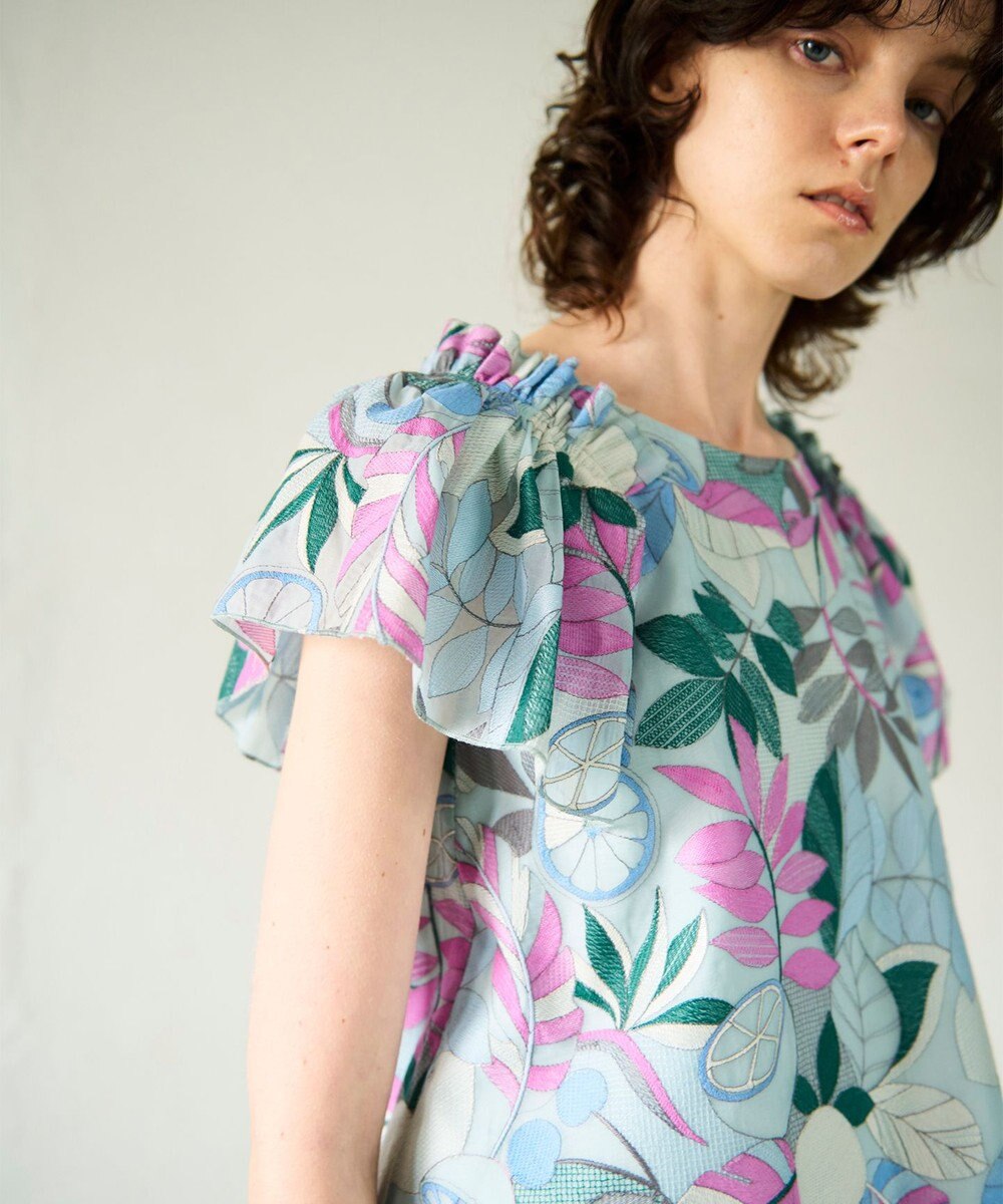 GRACE CONTINENTAL フルーツ刺繍トップ 