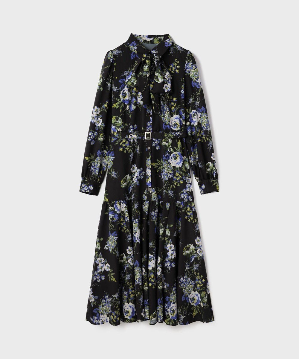 GRACE CONTINENTAL ブーケフラワープリントワンピース 