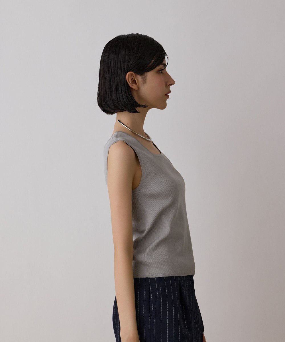 GRACE CONTINENTAL ブライトニットノースリーブ 