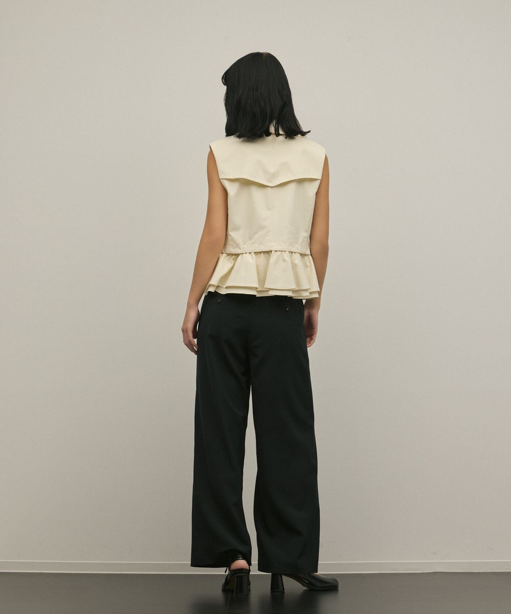 GRACE CONTINENTAL ペプラムトレンチベスト 