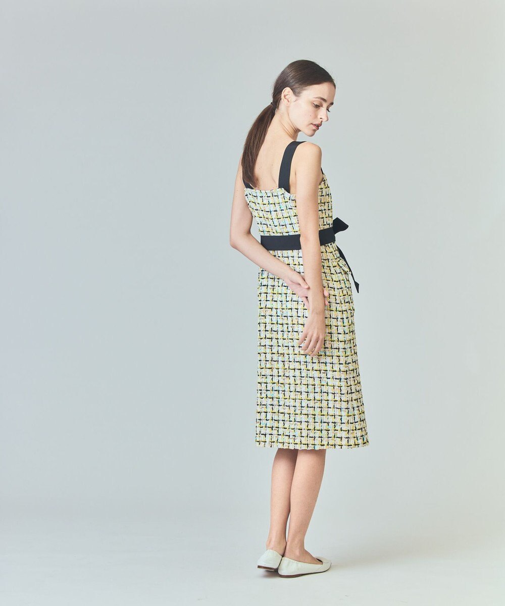 GRACE CONTINENTAL チュールヤーンツイードワンピース