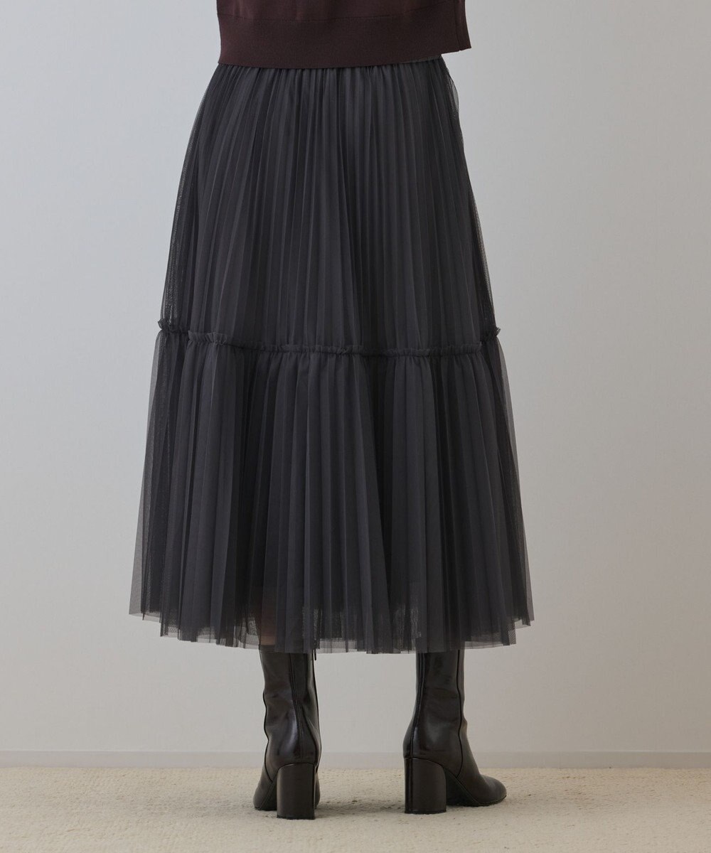 GRACE CONTINENTAL チュールティアードスカート 