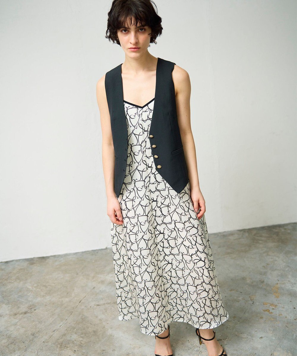 GRACE CONTINENTAL ラインハートキャミワンピース