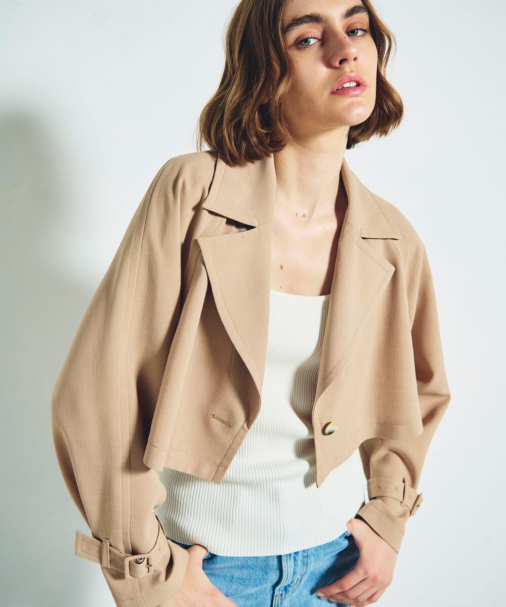 GRACE CONTINENTAL ストレッチスラブ3WAYコート 