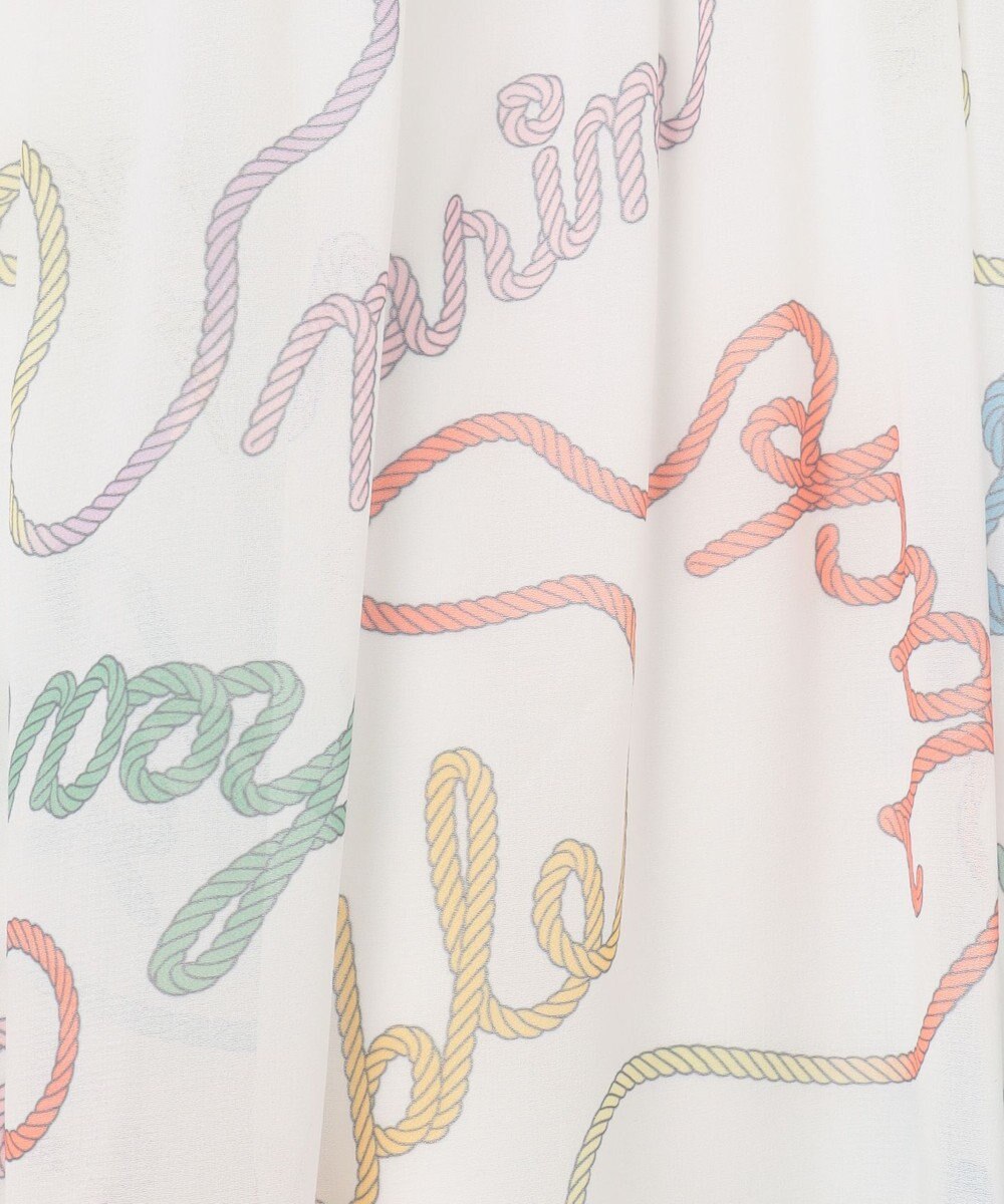 GRACE CONTINENTAL ロープロゴプリントワンピース 