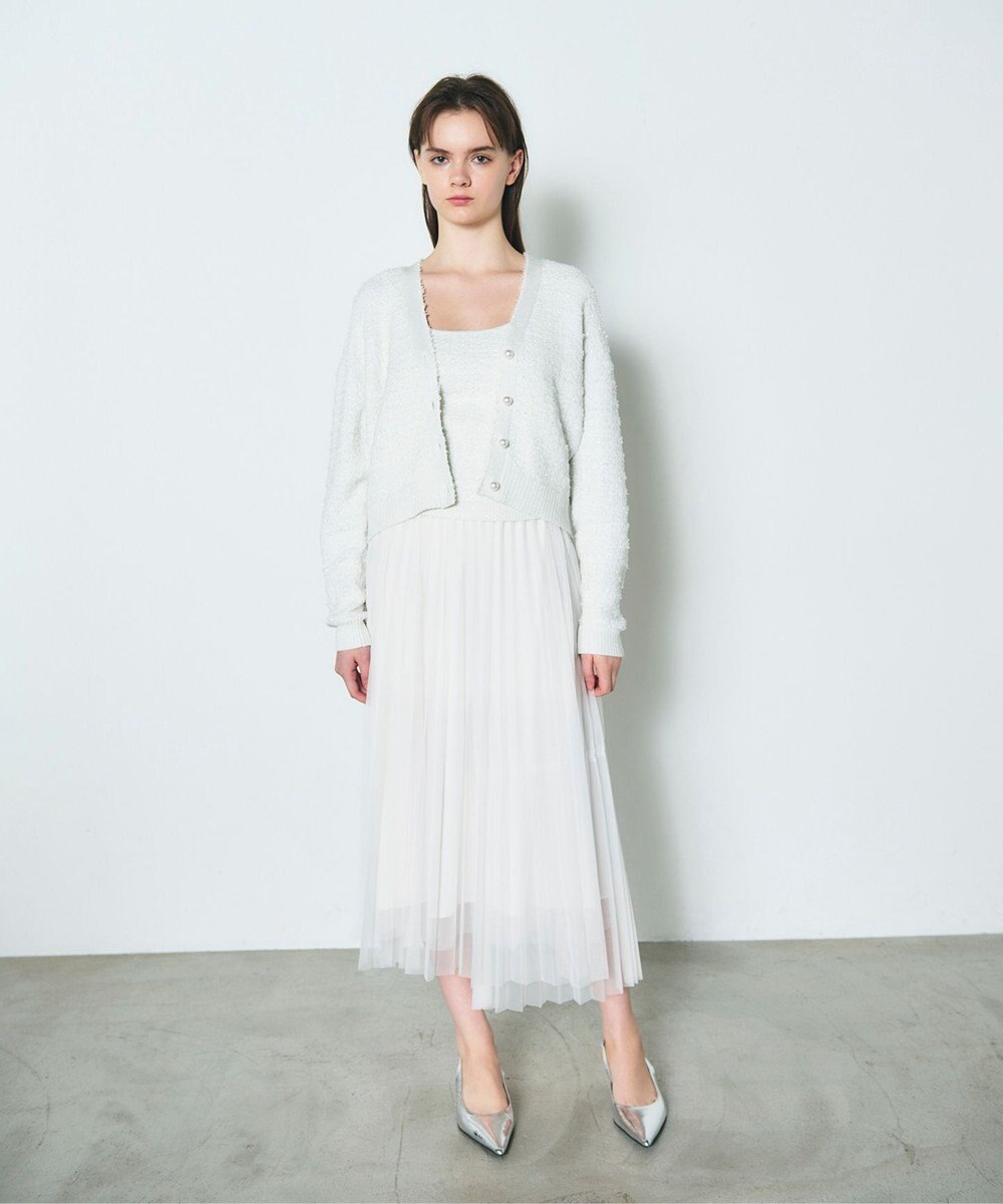 GRACE CONTINENTAL ラメツイードニットキャミ 