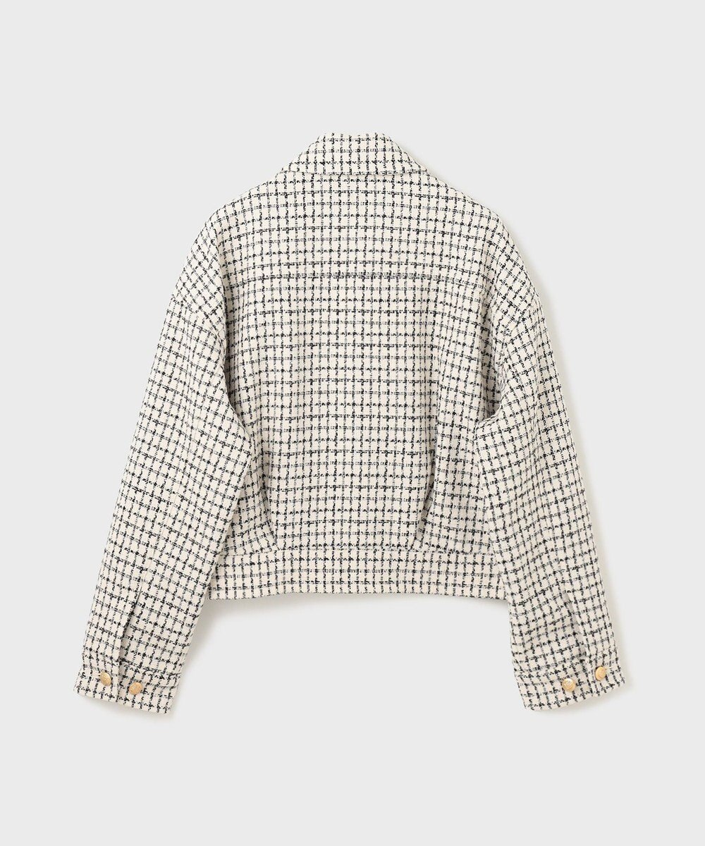 GRACE CONTINENTAL チェックツイードブルゾン 