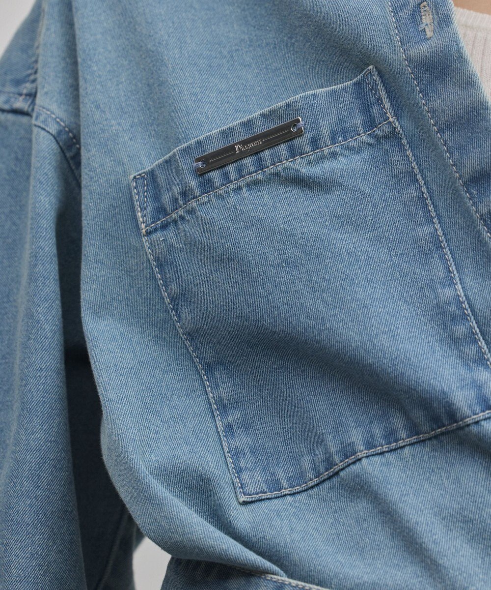 GRACE CONTINENTAL デニムボウタイシャツ 