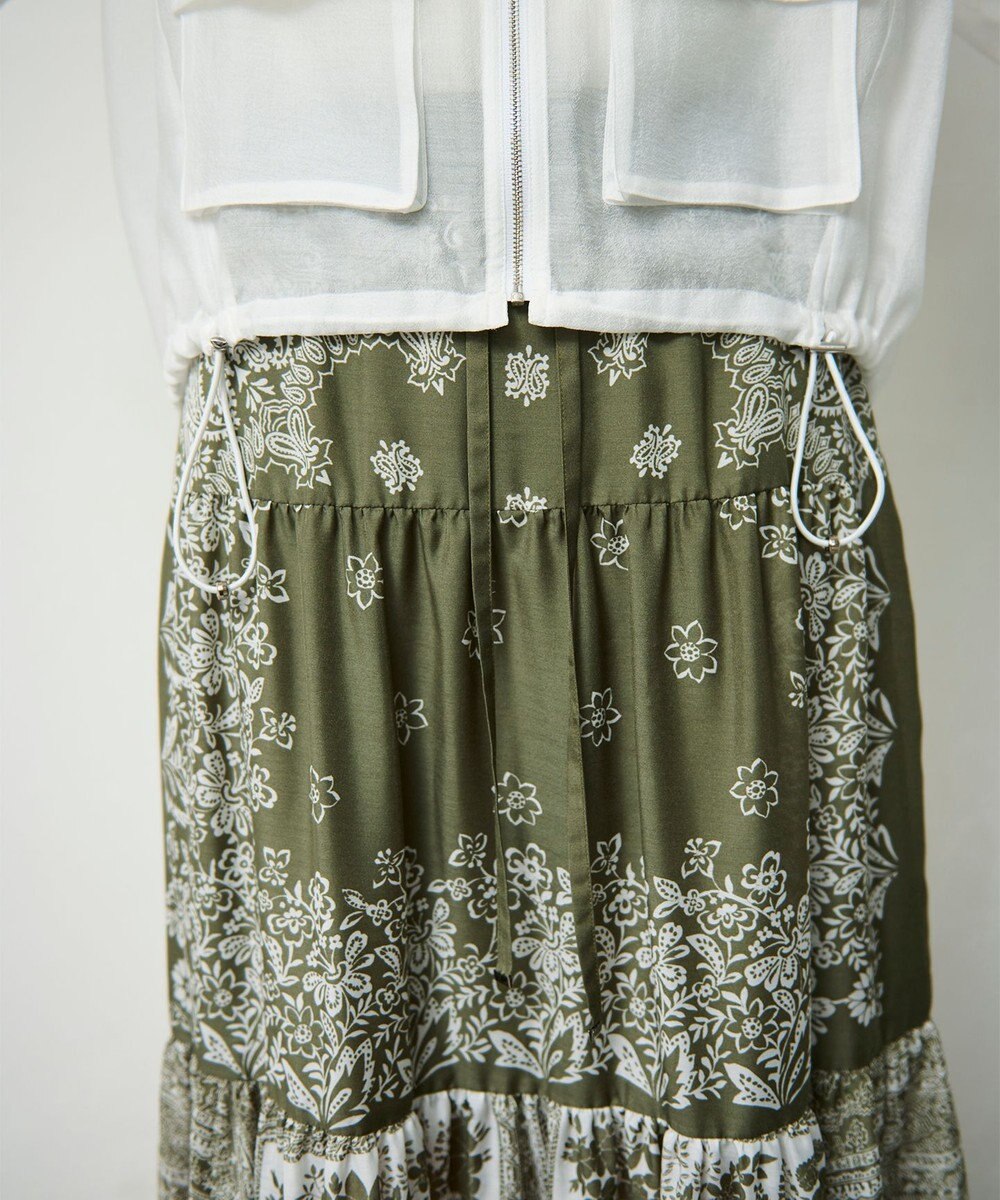 GRACE CONTINENTAL バンダナティアードスカート