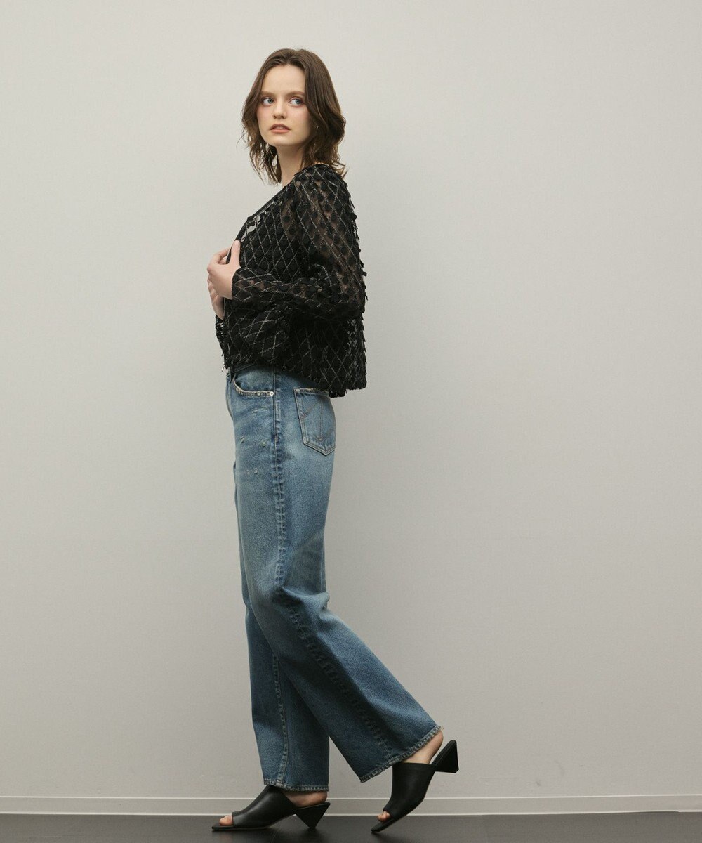 GRACE CONTINENTAL モチーフチュールブラウス 