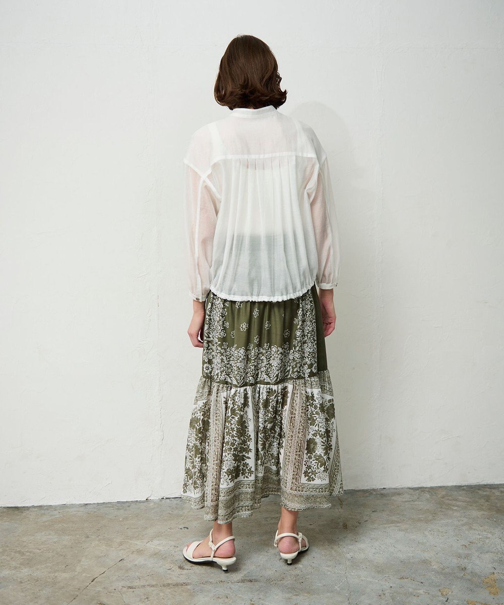 GRACE CONTINENTAL バンダナティアードスカート 