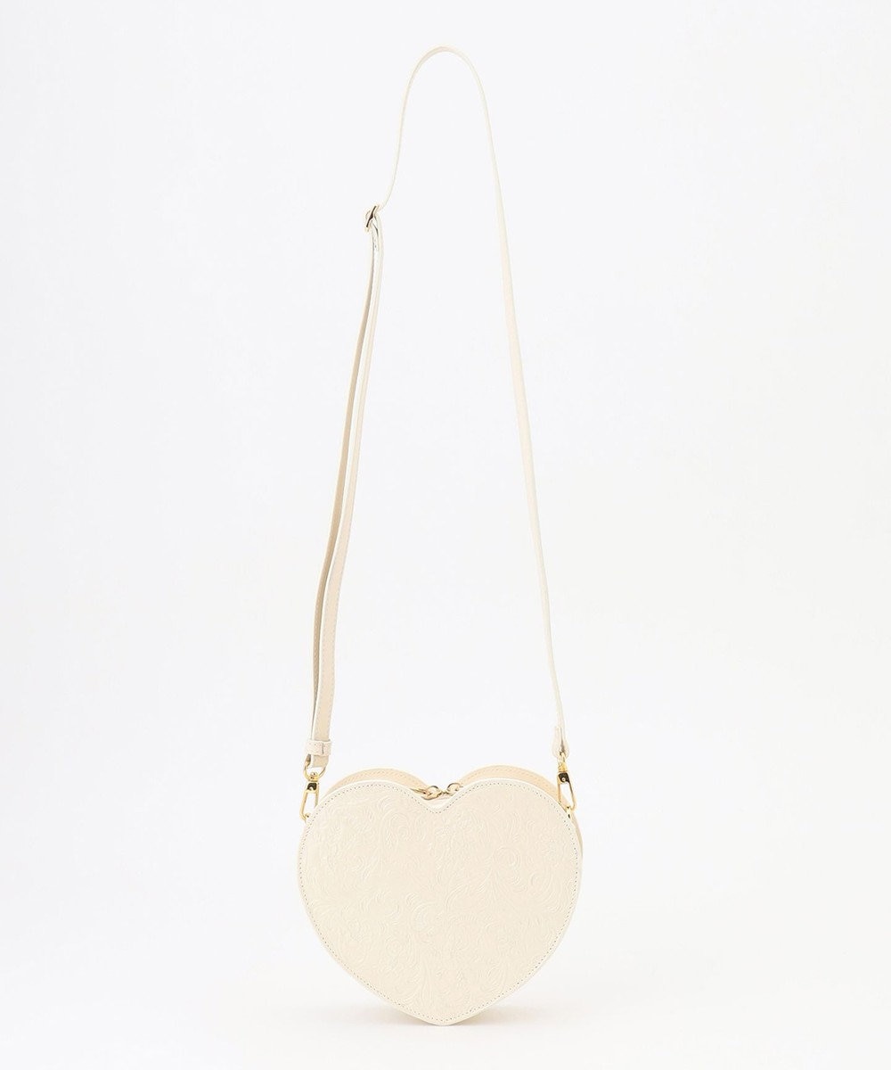 GRACE CONTINENTAL Carving HeartBag エクリュ