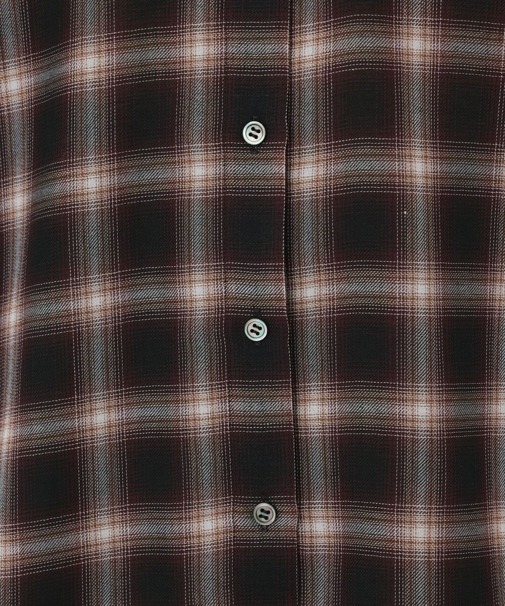 GRACE CONTINENTAL ストール付チェックシャツ 