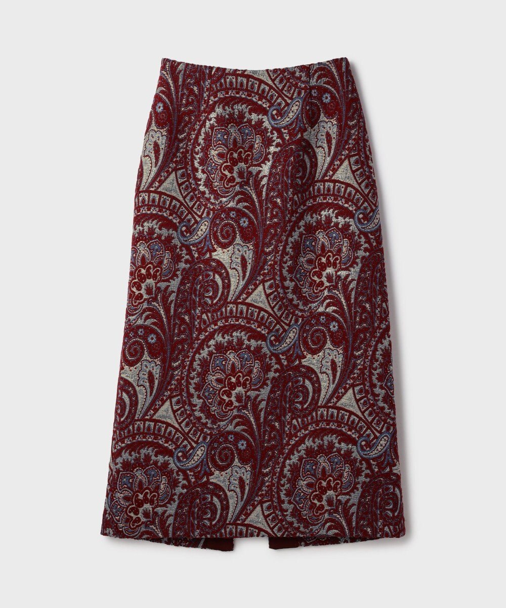 GRACE CONTINENTAL ラメペイズリージャガードスカート 
