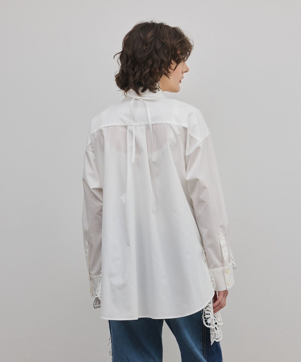 GRACE CONTINENTAL カット刺繍イレギュラーシャツ 