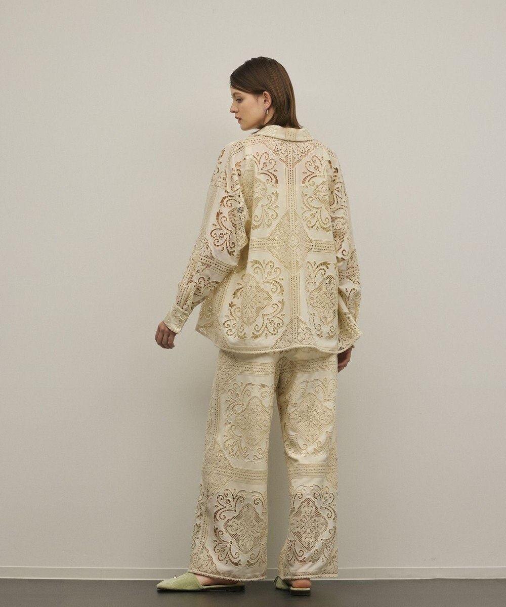 GRACE CONTINENTAL パネル刺繍パンツ 