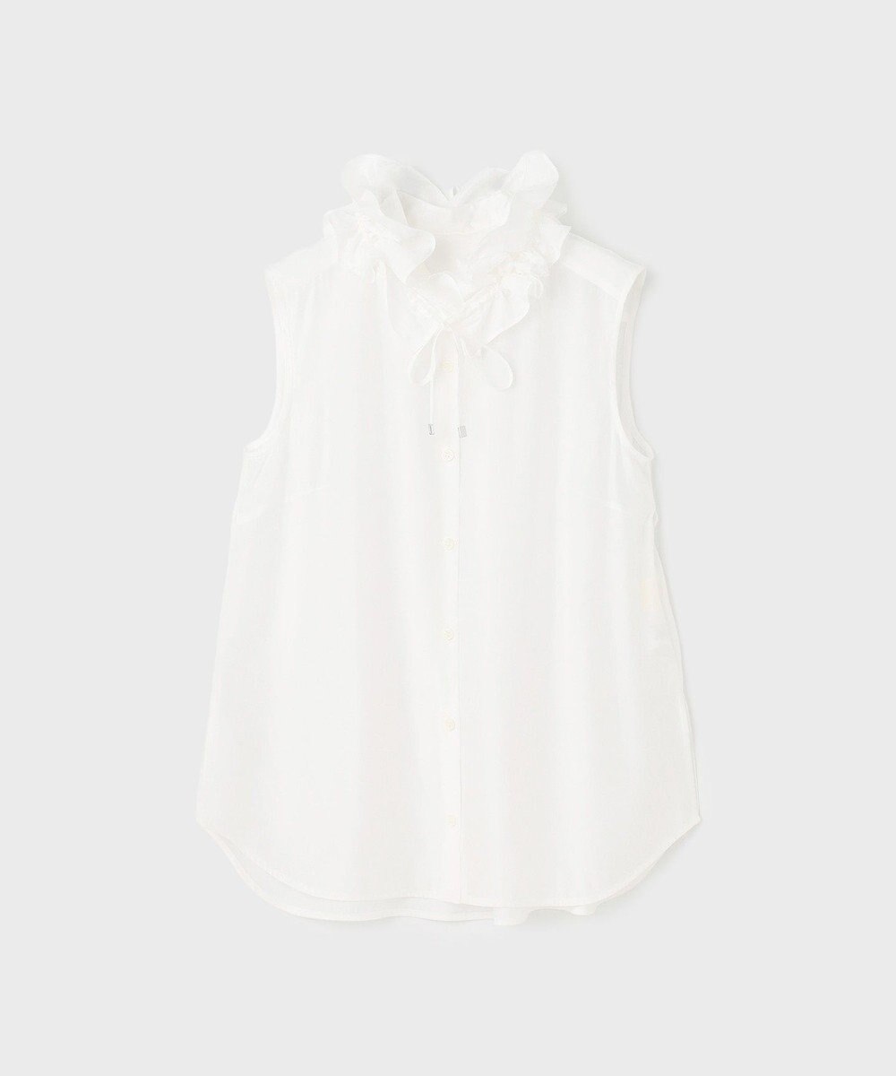 GRACE CONTINENTAL マルチフリルノースリーブブラウス 