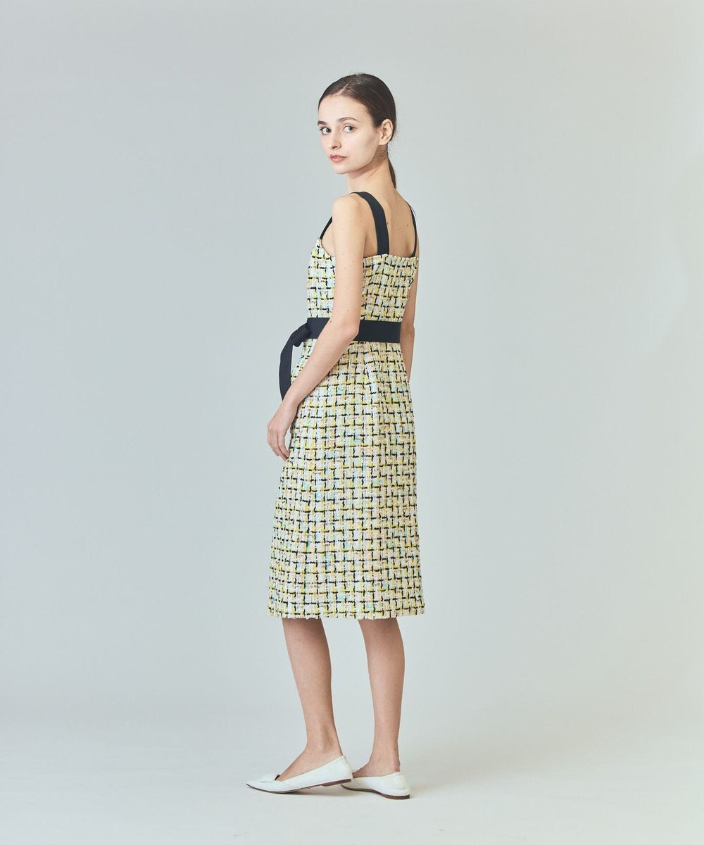 GRACE CONTINENTAL チュールヤーンツイードワンピース