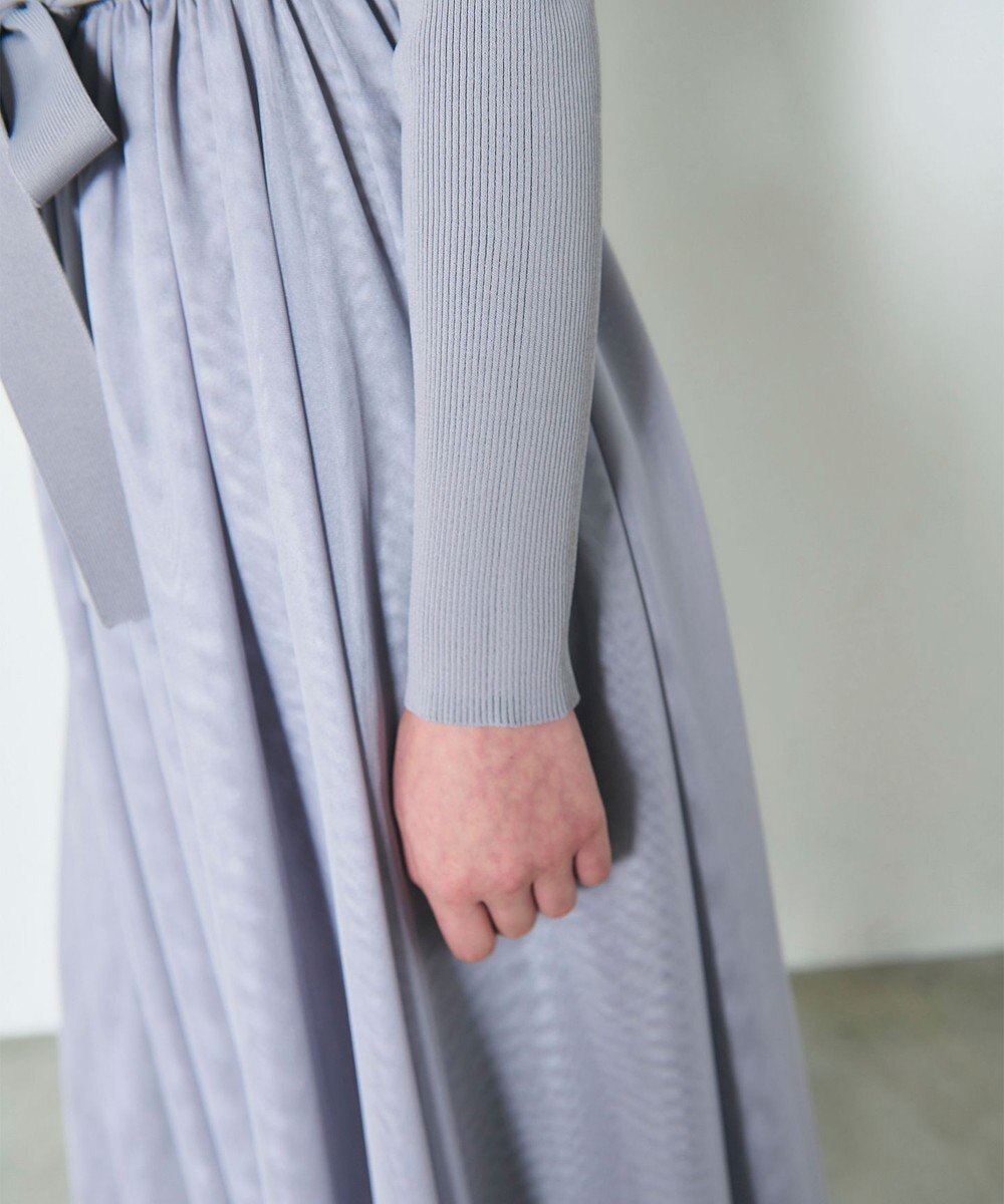 GRACE CONTINENTAL チュールコンビニットワンピース