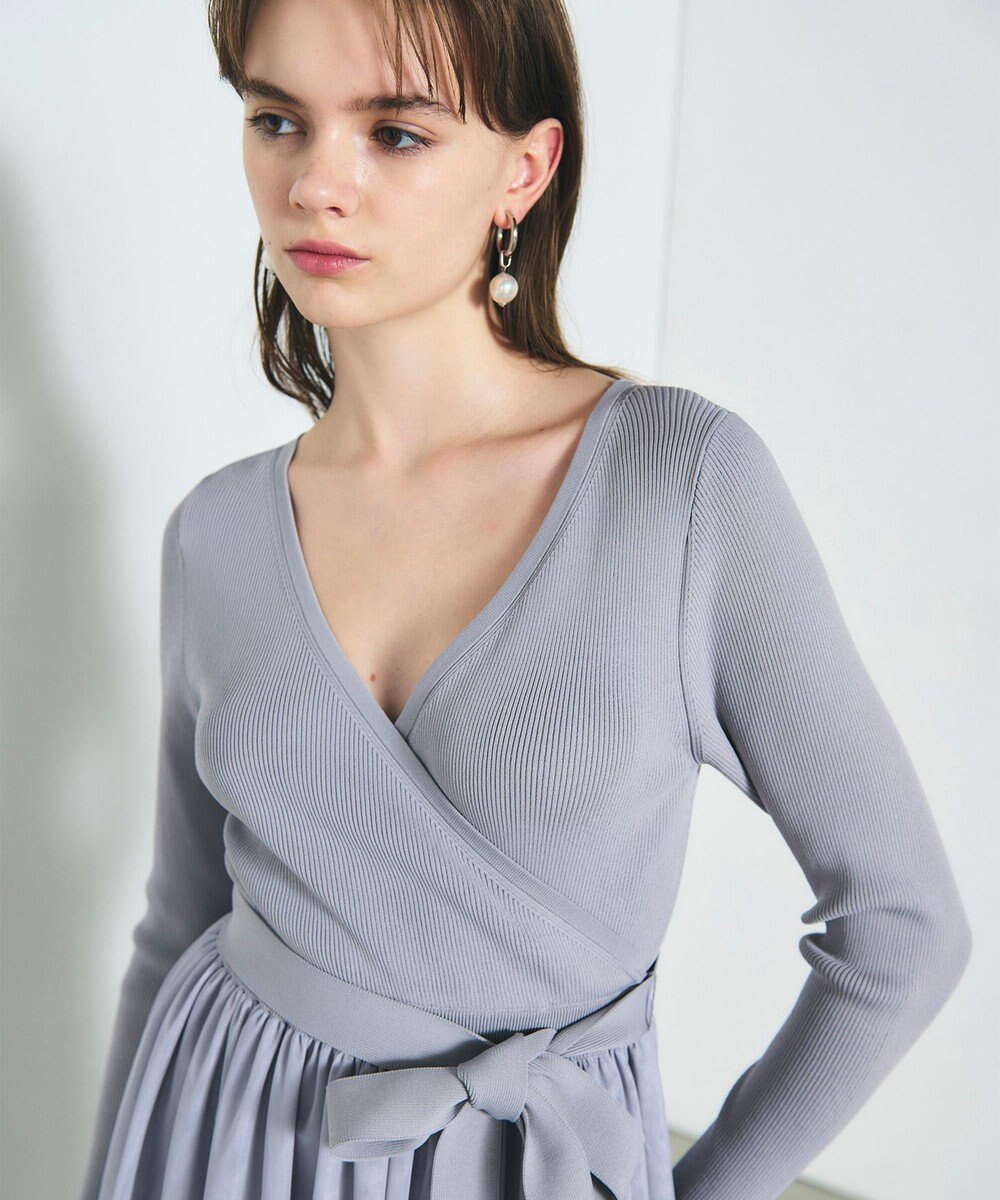 GRACE CONTINENTAL チュールコンビニットワンピース