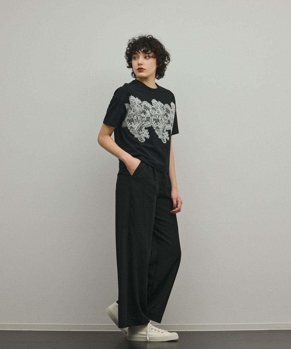 GRACE CONTINENTAL シアーワイドパンツ 