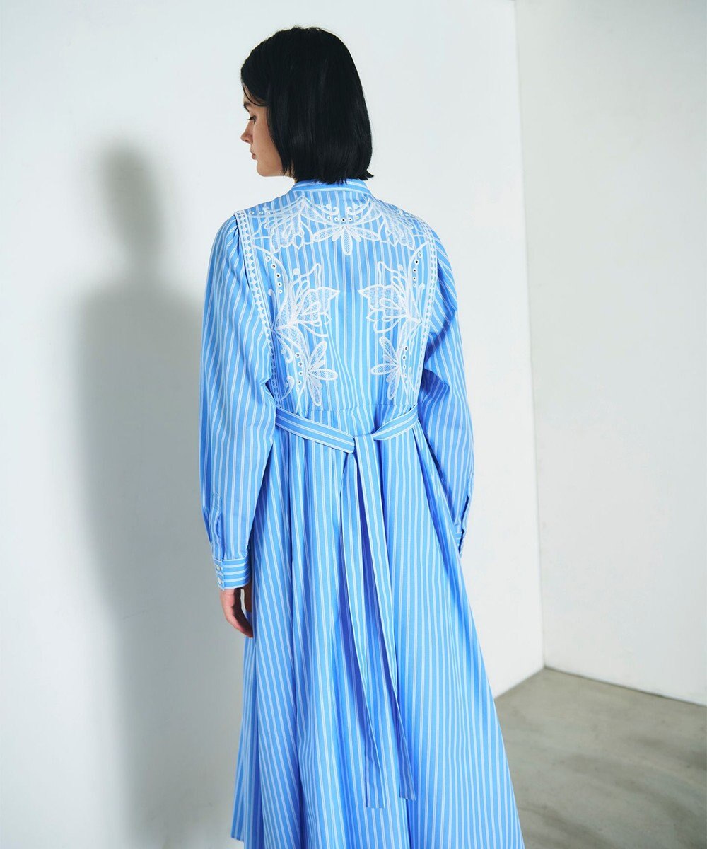 GRACE CONTINENTAL 刺繍シャツワンピース 