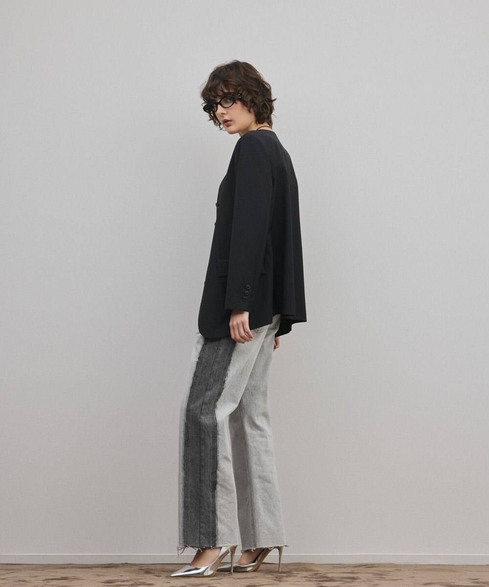 GRACE CONTINENTAL リメイクフレアデニムパンツ 