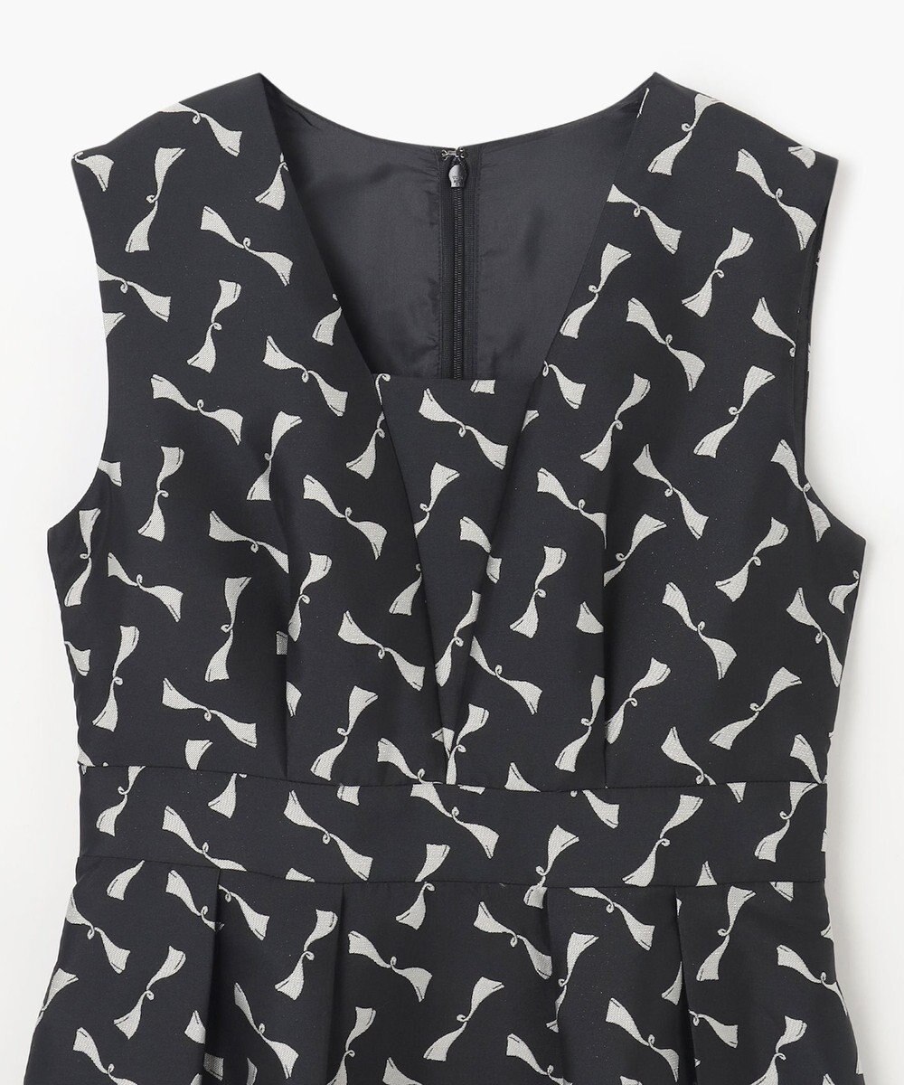 GRACE CONTINENTAL リボンジャガードワンピース