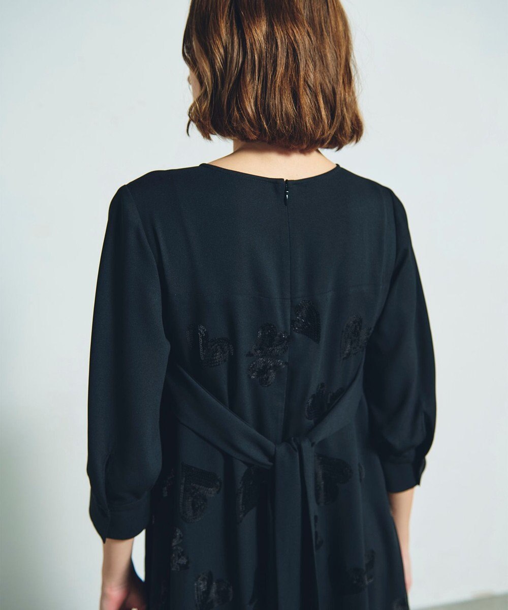 GRACE CONTINENTAL ハートスパンコールワンピース 