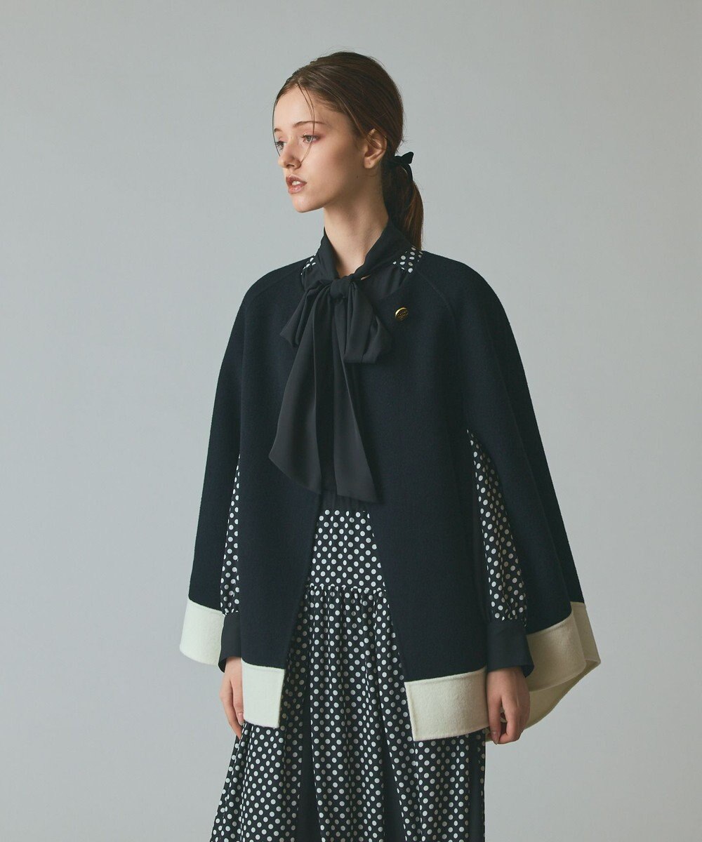 GRACE CONTINENTAL ストール付リバーケープ 