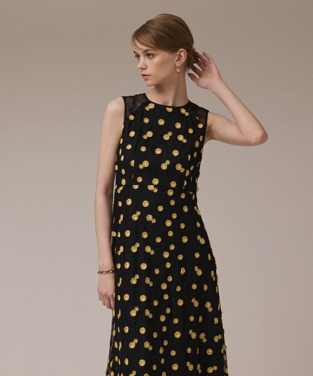 GRACE CONTINENTAL バイカラーレースワンピース 