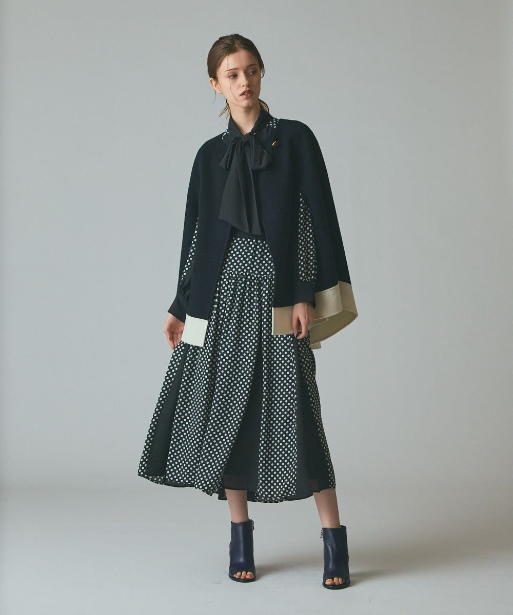 GRACE CONTINENTAL ストール付リバーケープ 