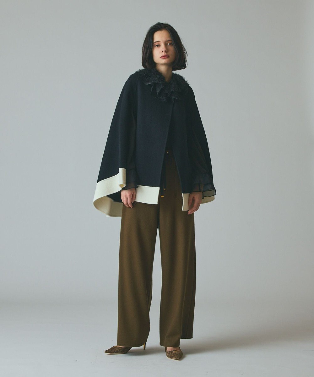 GRACE CONTINENTAL ストール付リバーケープ 