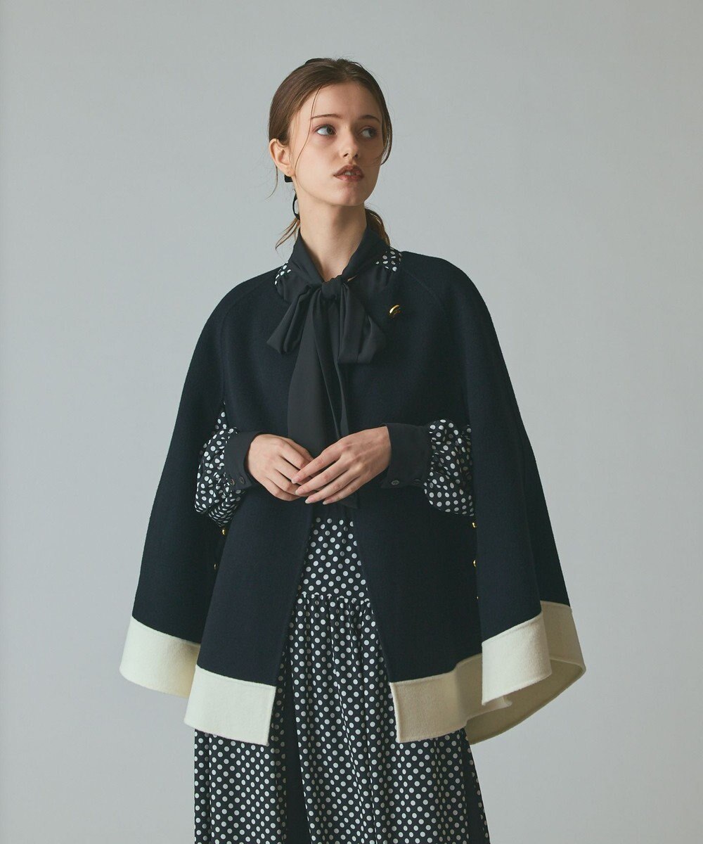 GRACE CONTINENTAL ストール付リバーケープ 