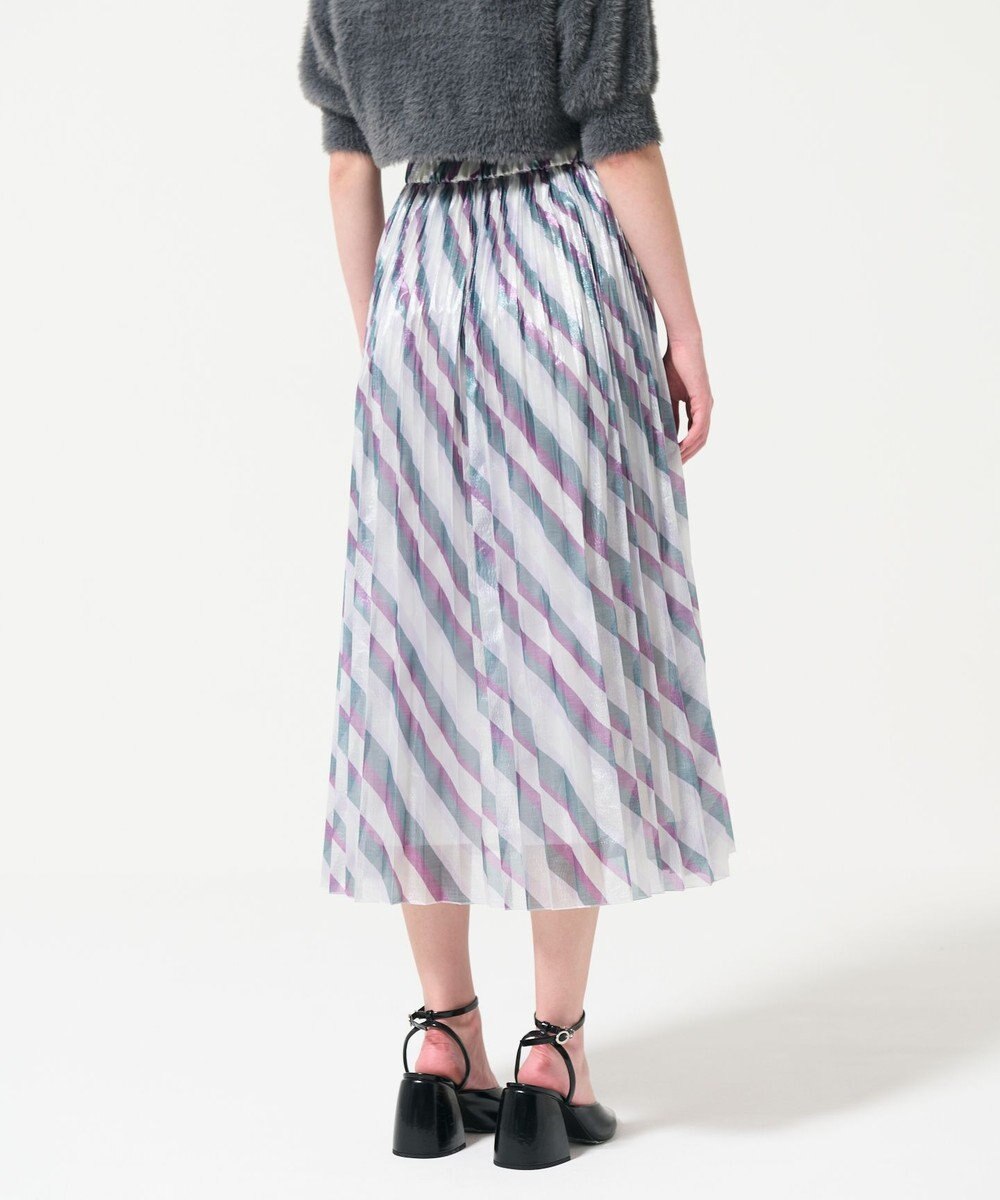 GRACE CONTINENTAL ラメラインプリーツスカート