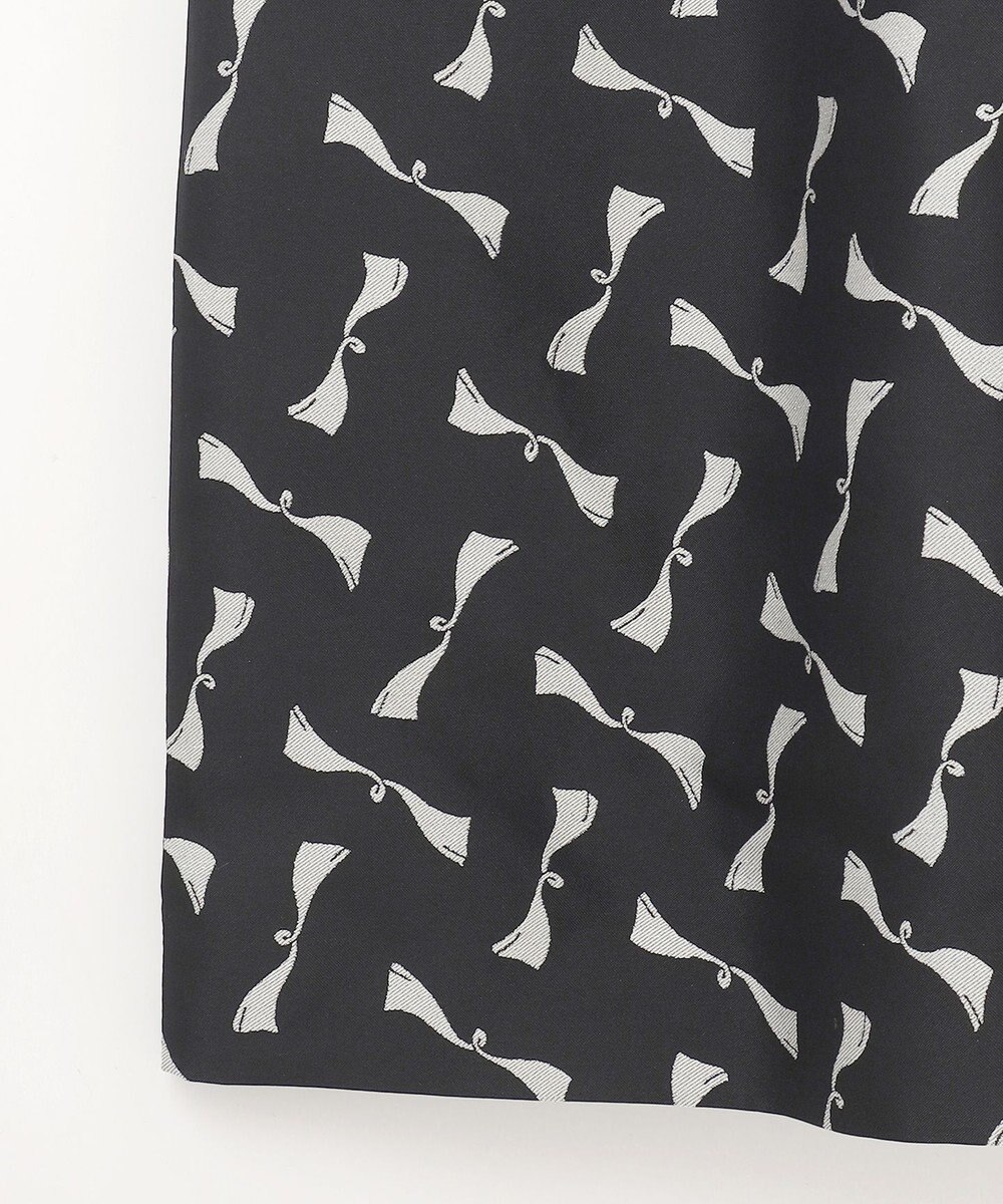 GRACE CONTINENTAL リボンジャガードワンピース