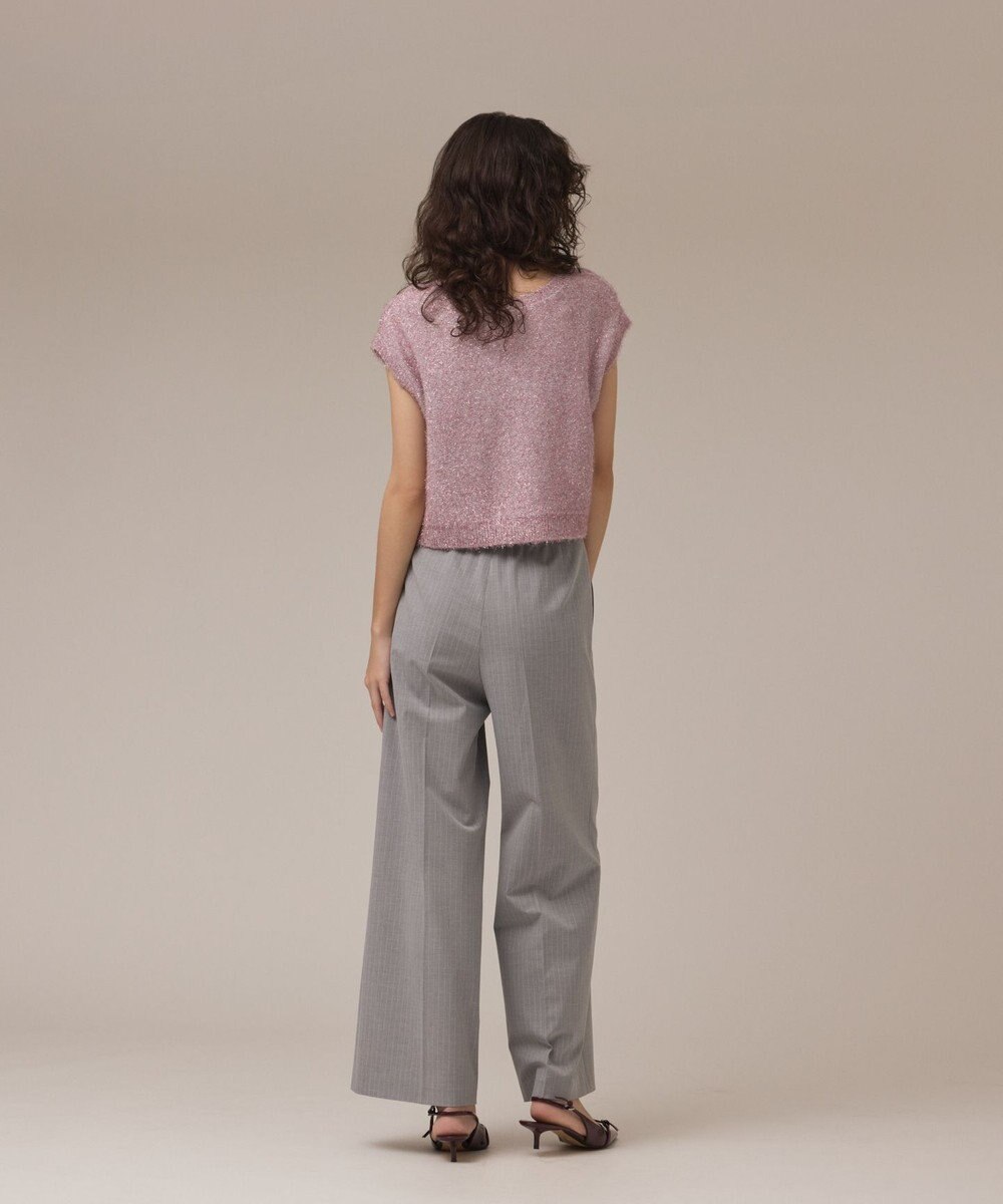 GRACE CONTINENTAL ショートフェザーニットトップ 