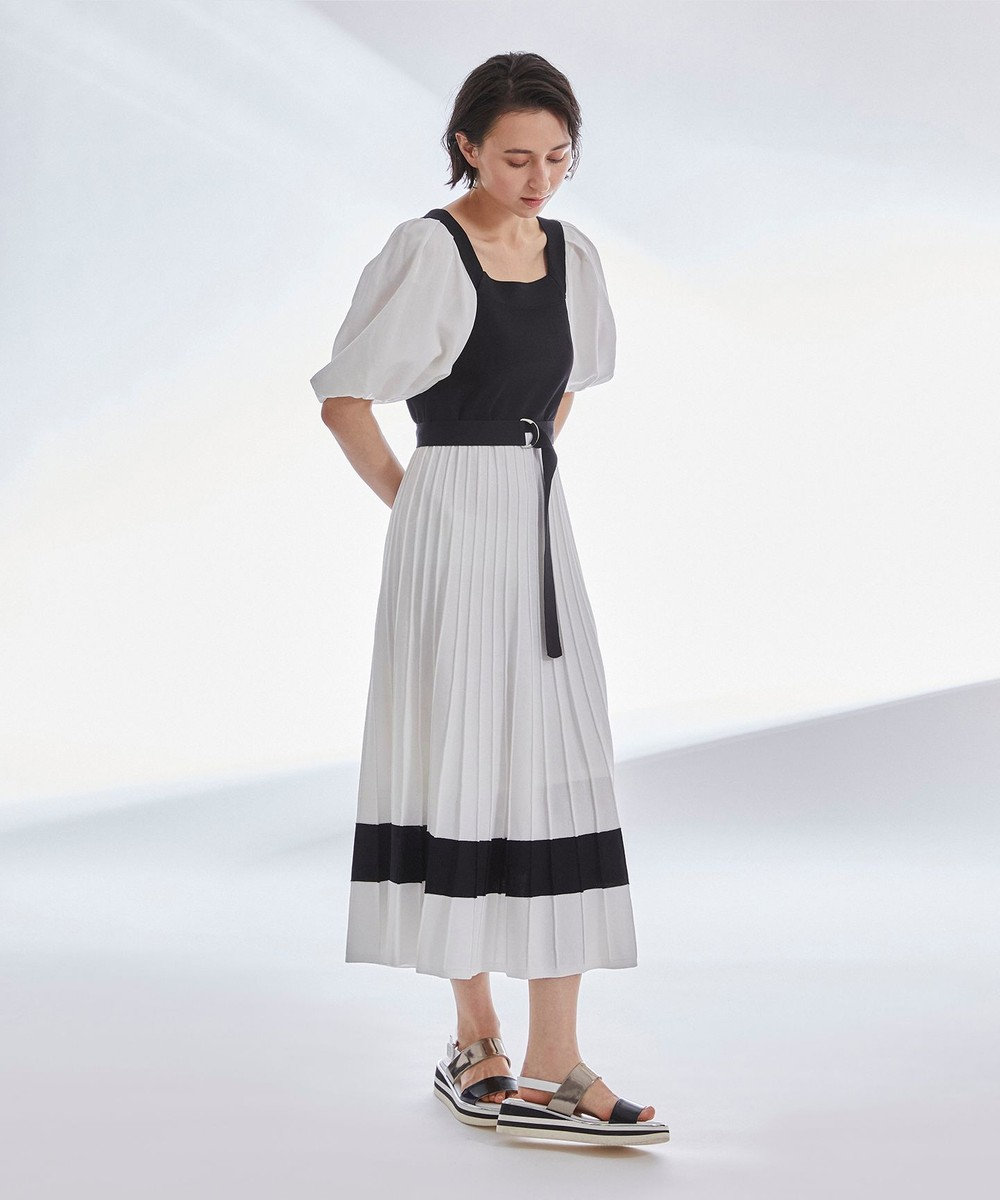 バイカラーニットワンピース Grace Continental Grace Continental グレースコンチネンタル 通販 バイカラーニットワンピース Grace Continental Grace Continental グレースコンチネンタル 通販