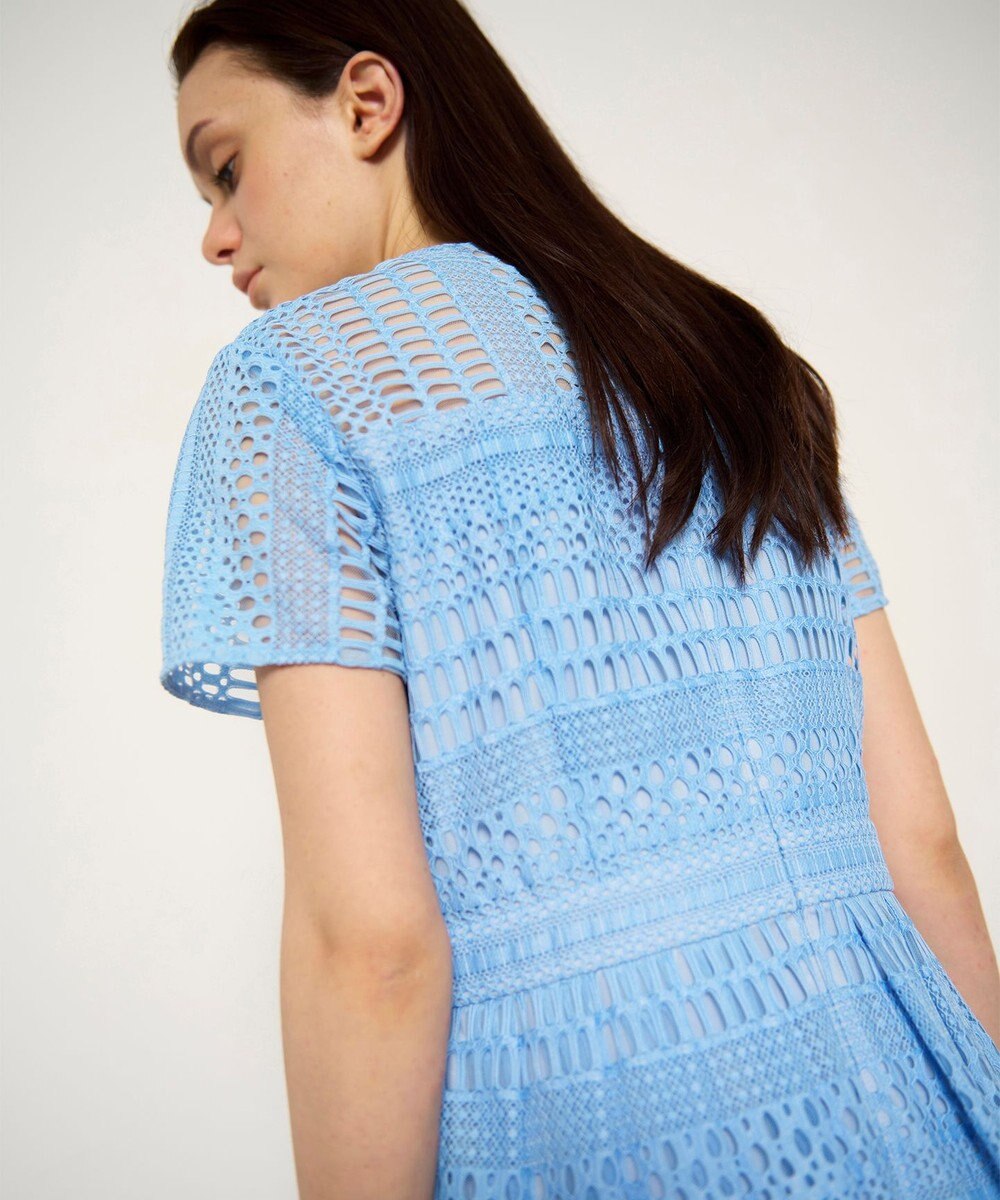 GRACE CONTINENTAL メッシュレースワンピース