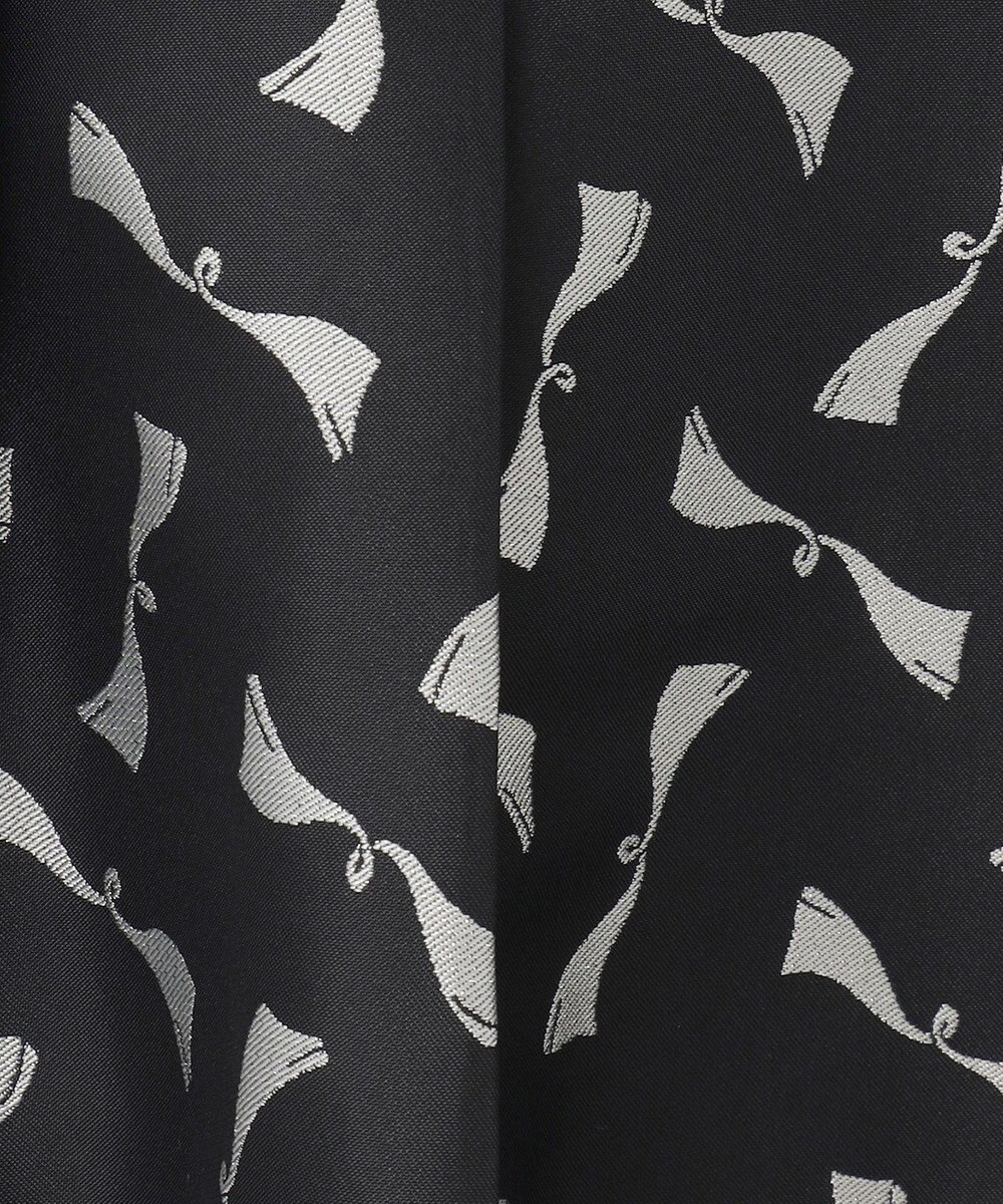 GRACE CONTINENTAL リボンジャガードワンピース