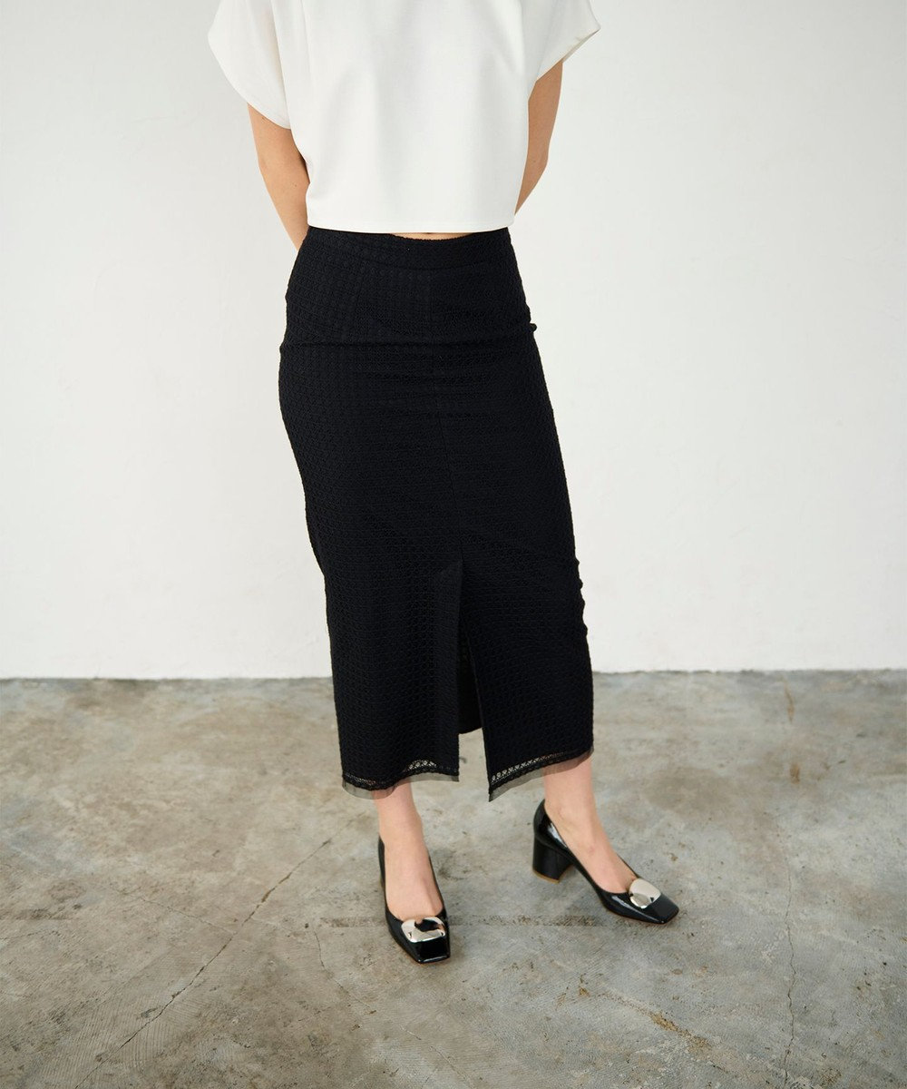GRACE CONTINENTAL ラッセルメッシュスカート