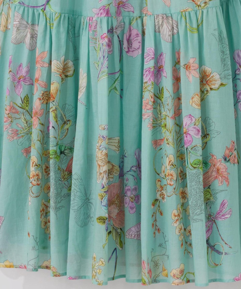 GRACE CONTINENTAL ボタニカルティアードドレス