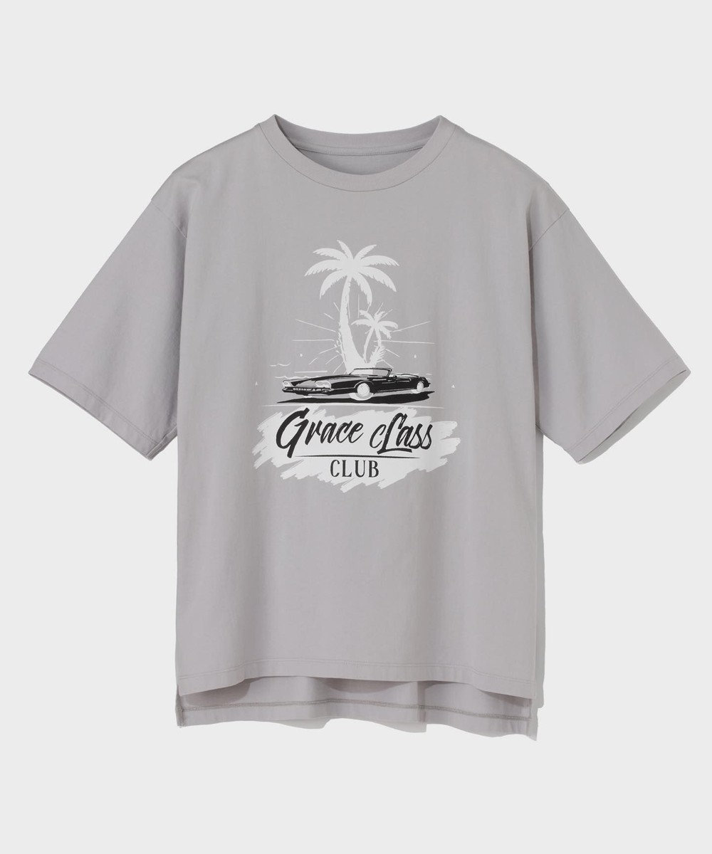 GRACE CONTINENTAL リゾートプリントTシャツ
