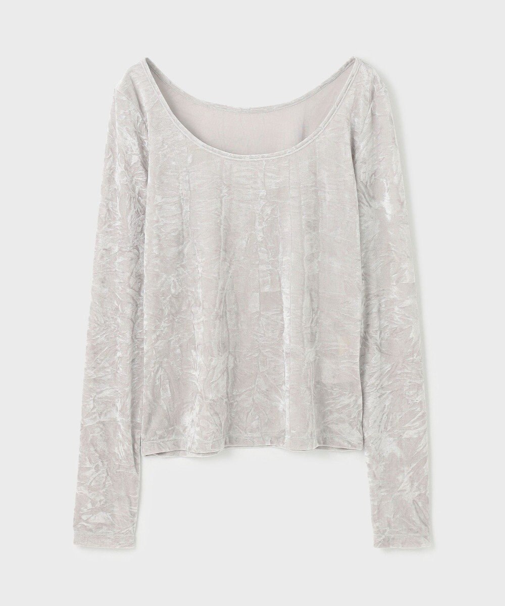 GRACE CONTINENTAL クラッシュベロアカットトップ 