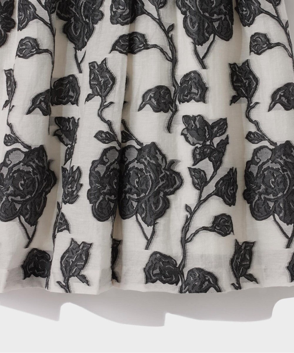 GRACE CONTINENTAL フラワージャガードテーラードレス