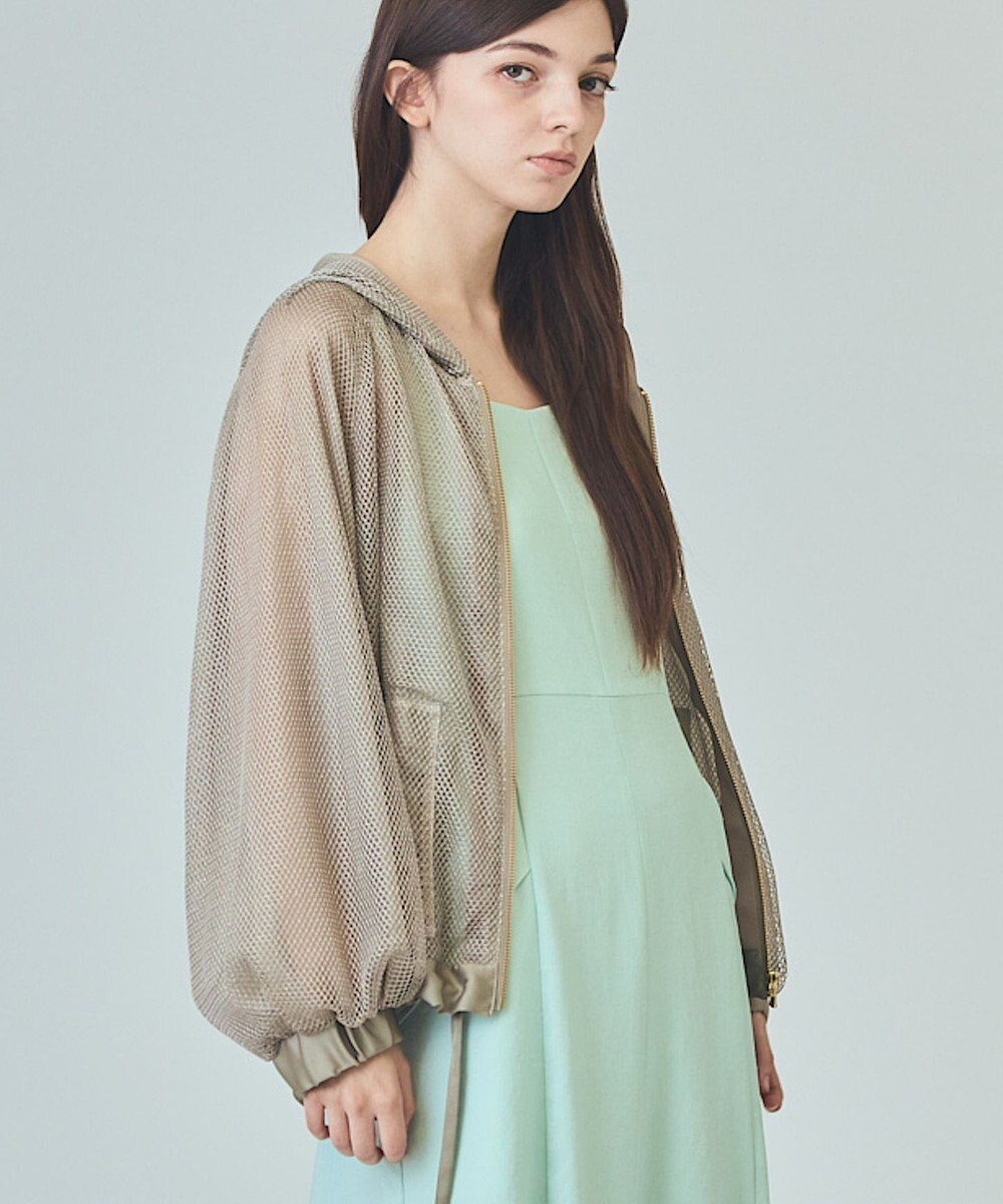 GRACE CONTINENTAL マクラメメッシュフーディー 