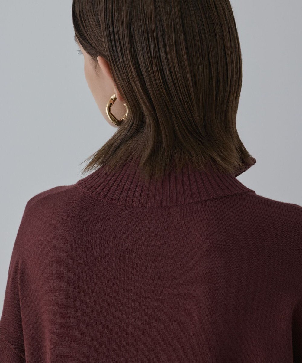 GRACE CONTINENTAL バイカラーストレートニットワンピース 