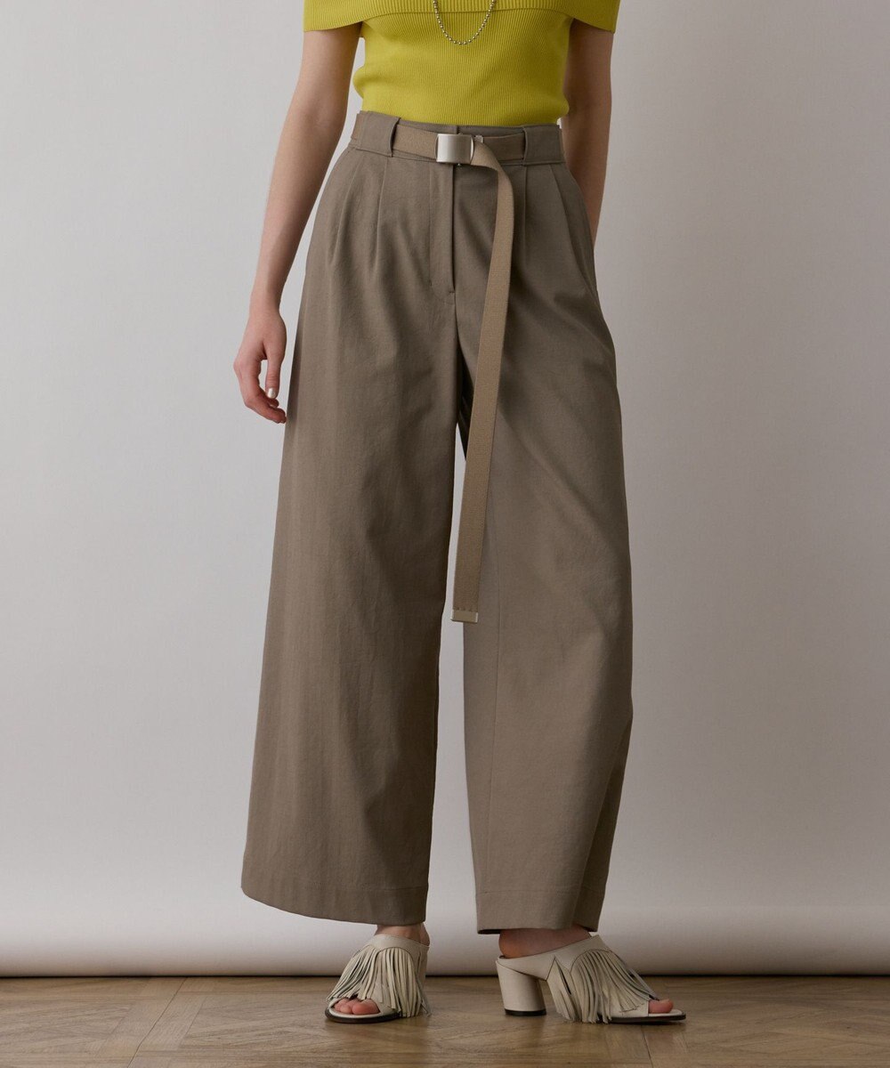 GRACE CONTINENTAL ストレッチワイドパンツ 