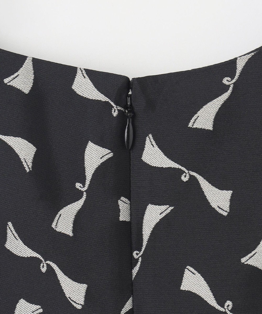 GRACE CONTINENTAL リボンジャガードワンピース 