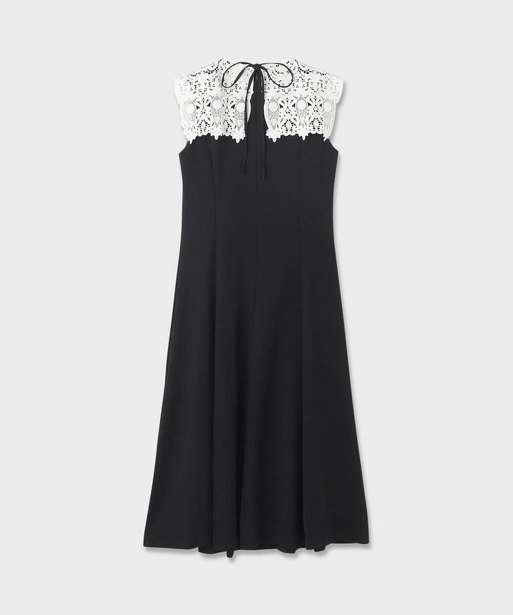 GRACE CONTINENTAL 刺繍カラー付ドレス 